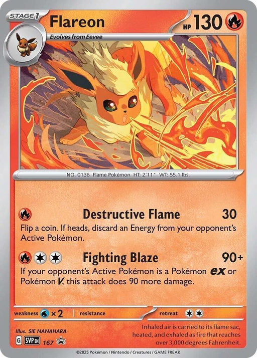 Flareon (SVP167) [Scarlet & Violet: Black Star Promos] - for just $0.30! 