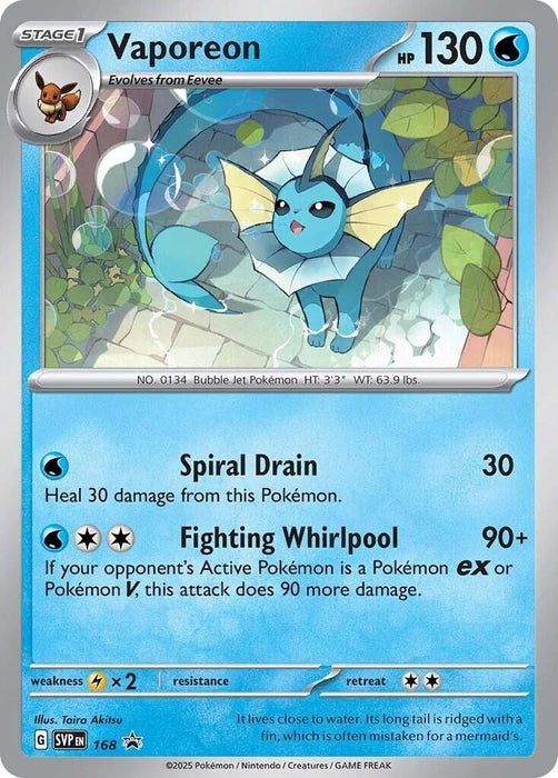 Vaporeon (SVP168) [Scarlet & Violet: Black Star Promos] - for just $0.40! 