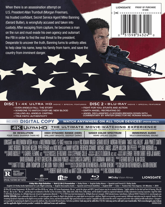 Angel Has Fallen - Steelbook [4K Ultra HD + Blu-ray + Digital Copy] - for just $39.99! 