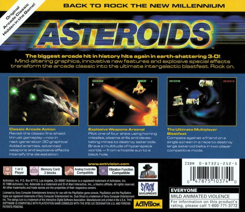 Asteroids – PlayStation 1 (PS1) - for just $5.99! 