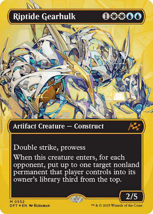Riptide Gearhulk (DFT-552) - Aetherdrift (Borderless) Foil - for just $7.11! 