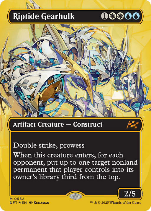 Riptide Gearhulk (DFT-552) - Aetherdrift (Borderless) Foil - for just $7.11! 