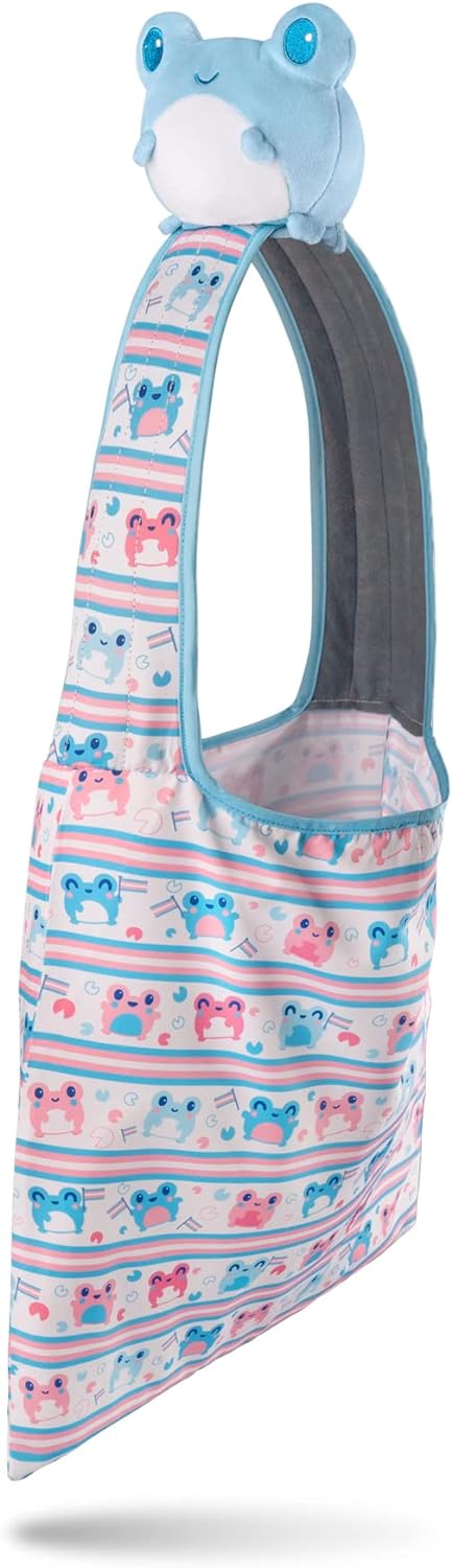 TeeTurtle Plushie Tote Bag: Trans Pride Frog - for just $23.99! 