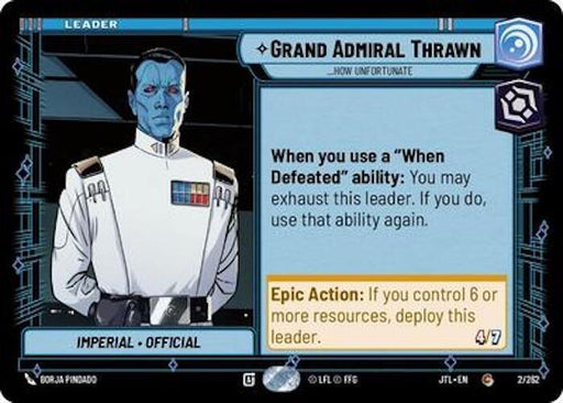 Grand Admiral Thrawn - ...How Unfortunate (2/262) [Jump to Lightspeed] - for just $0.10! 