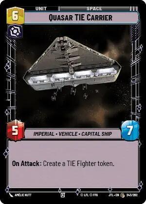 Quasar TIE Carrier (243/257) [Jump to Lightspeed] - for just $0.10! 