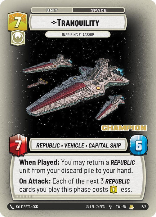 Tranquility - Inspiring Flagship (Champion) (2/2) [Store Showdown Promos] - for just $119.60! 