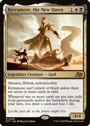 Ketramose, the New Dawn (DFT-209) - Aetherdrift Foil - for just $2.15! 