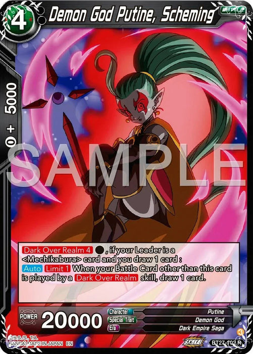 Demon God Putine, Scheming (BT27-102) [History of Z] - for just $0.15! 