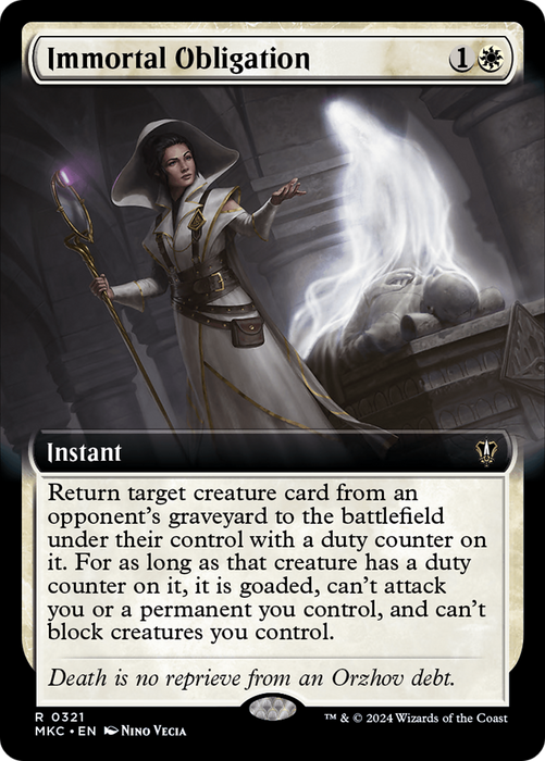 Immortal Obligation (MKC-321) - Murders at Karlov Manor Commander: (Extended Art) - for just $0.16! 