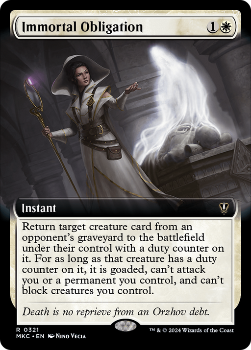 Immortal Obligation (MKC-321) - Murders at Karlov Manor Commander: (Extended Art) - for just $0.16! 