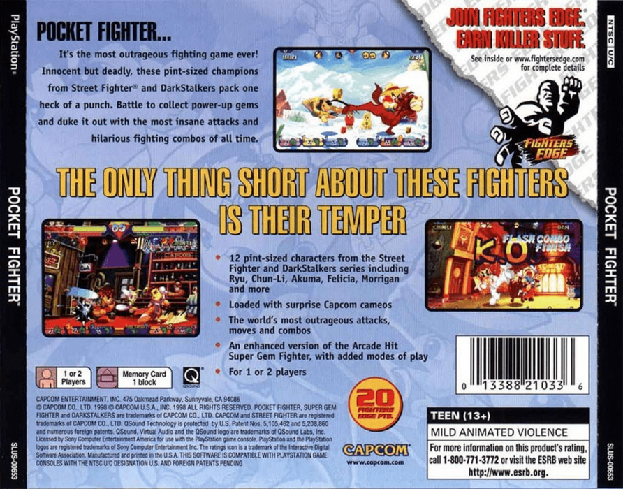 Pocket Fighter – PlayStation 1 (PS1) - for just $0! 
