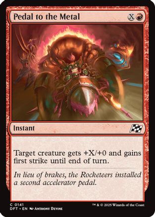 Pedal to the Metal (DFT-141) - Aetherdrift - for just $0.01! 