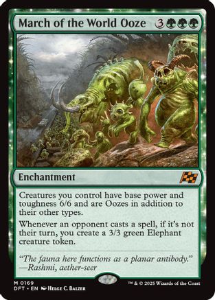 March of the World Ooze (DFT-169) - Aetherdrift: (enchantment) - for just $0.40! 