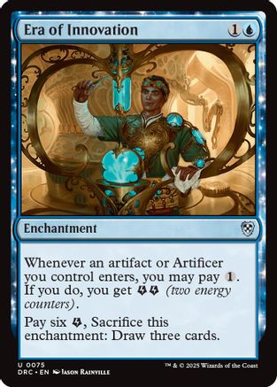 Era of Innovation (DRC-075) - Commander: Aetherdrift: (enchantment) - for just $0.01! 