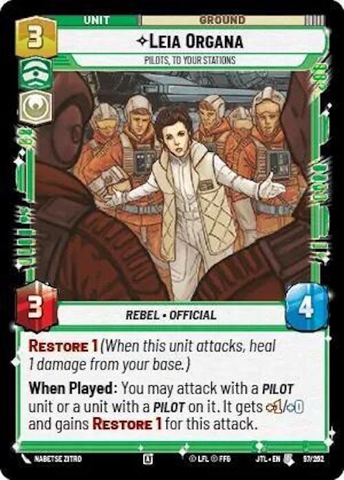Leia Organa - Pilots, To Your Stations (097/257) [Jump to Lightspeed] - for just $0.10! 