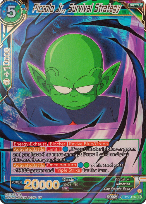 Piccolo Jr., Survival Strategy (BT27-126) [History of Z] - for just $0.25! 