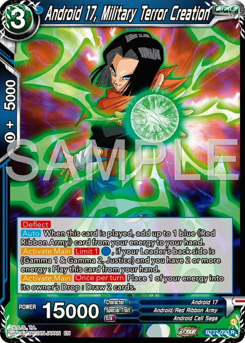 Android 17, Military Terror Creation (BT27-030) [History of Z] - for just $0.20! 