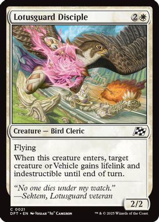 Lotusguard Disciple (DFT-021) - Aetherdrift Foil - for just $0.25! 