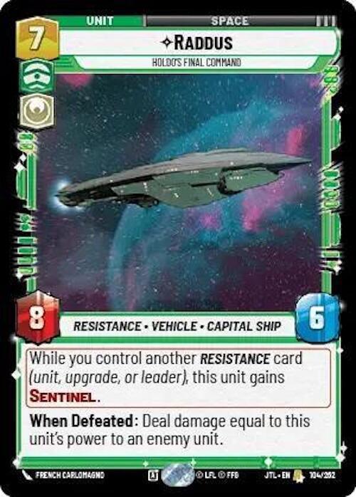 Raddus - Holdo's Final Command (104/257) [Jump to Lightspeed] - for just $0.15! 