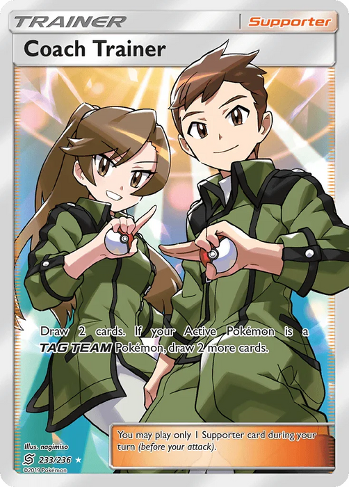 Coach Trainer (233/236) [Sun & Moon: Unified Minds] - for just $6.30! 