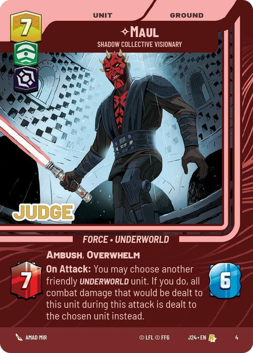 Maul - Shadow Collective Visionary (4) [Judge Promos] - for just $10.10! 