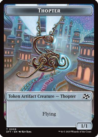 Thopter (0009) // Treasure Double-Sided Token (DFT-9 // 11) - Aetherdrift - for just $0.03! 