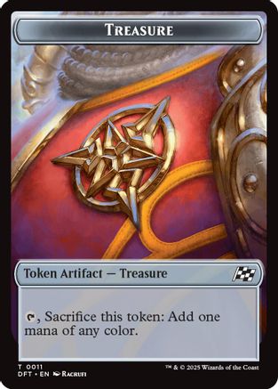 Treasure // Pilot Double-Sided Token (DFT-11 // 1) - Aetherdrift Foil - for just $0.05! 