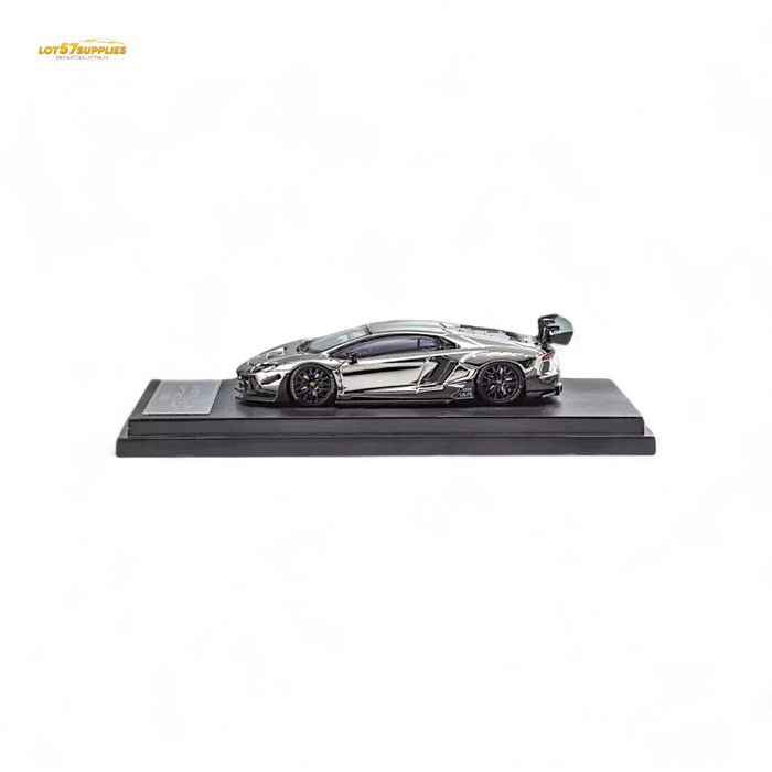 Star Model 1:64 Aventador LBWK LP700-4 Chrome Silver 1:64 - for just $44.99! 