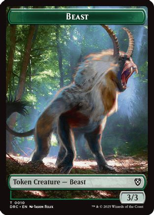 Beast (0010) // Servo Double-Sided Token (DRC-10 // 8) - Commander: Aetherdrift - for just $0.05! 