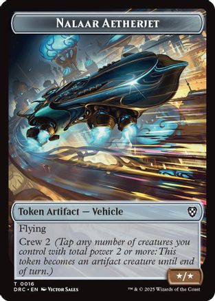 Nalaar Aetherjet // Treasure Double-Sided Token (DRC-16 // 11) - Commander: Aetherdrift - for just $0.02! 