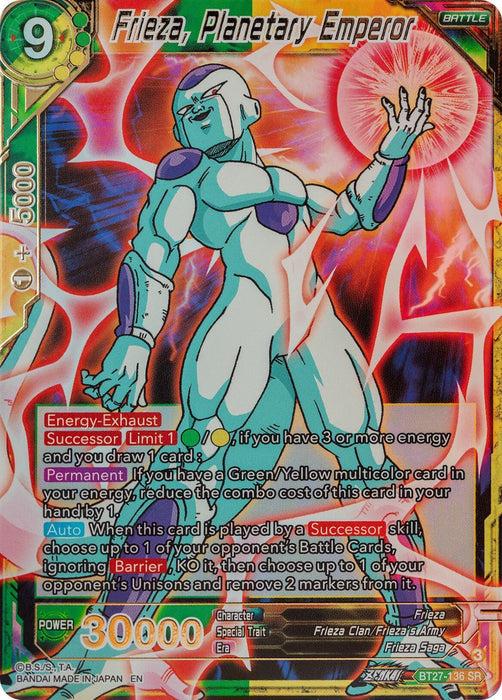 Frieza, Planetary Emperor (BT27-136) [History of Z] - for just $0.45! 