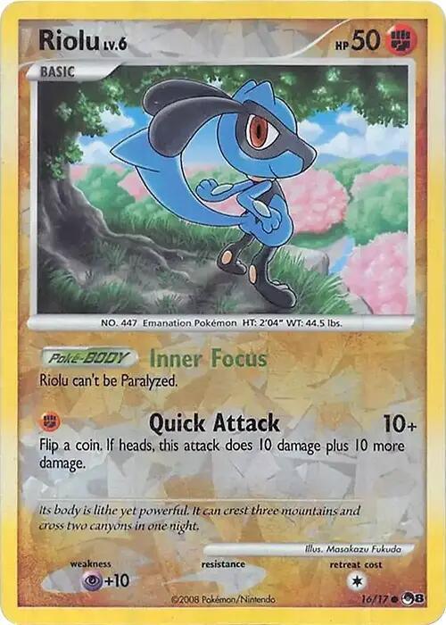 Riolu (016/017) (Cracked Ice Holo) [Miscellaneous Cards] - for just $6.60! 