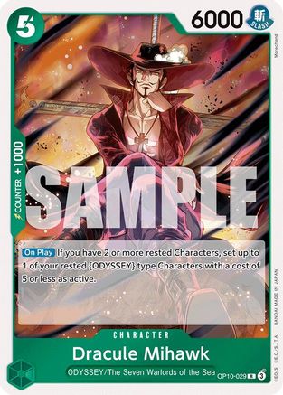 Dracule Mihawk (OP10-029) - Royal Blood Foil - for just $0.08! 