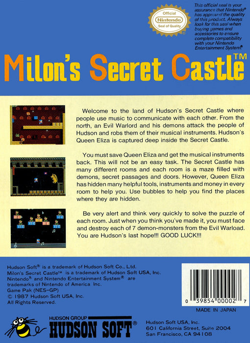 Milon's Secret Castle [CIB] – Nintendo Entertainment System (NES) - for just $43.99! 