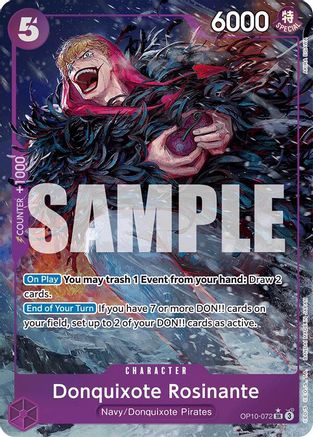 Donquixote Rosinante (Parallel) (OP10-072) - Royal Blood Foil - for just $7.60! 