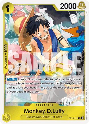 Monkey.D.Luffy (111) (OP10-111) - Royal Blood Foil - for just $0.20! 