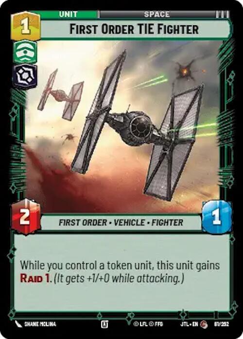 First Order TIE Fighter (081/257) [Jump to Lightspeed] - for just $0.10! 