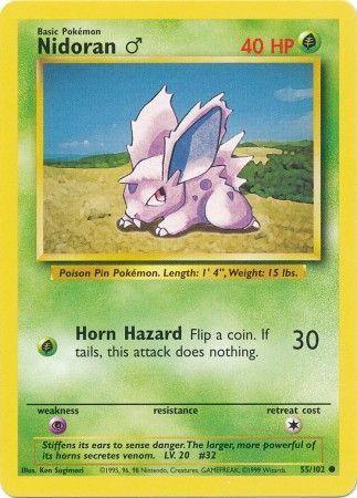Nidoran (55/102) (Male) [Base Set Unlimited] - for just $0.35! 