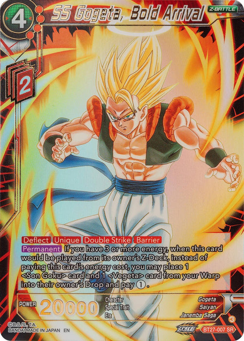 SS Gogeta, Bold Arrival (BT27-007) [History of Z] - for just $1.65! 