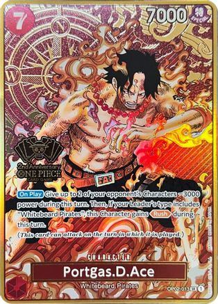 Portgas.D.Ace (One Piece Japanese Version 2nd Anniversary Set) (OP02-013) - One Piece Promotion Cards Foil - for just $52.35! 