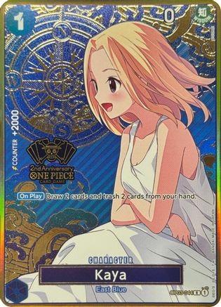 Kaya (One Piece Japanese Version 2nd Anniversary Set) (OP03-044) - One Piece Promotion Cards Foil - for just $18.30! 