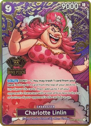 Charlotte Linlin (One Piece Japanese Version 2nd Anniversary Set) (OP08-069) - One Piece Promotion Cards Foil - for just $15.93! 