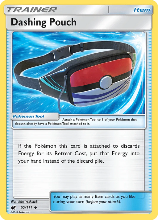 Dashing Pouch (92/111) [Sun & Moon: Crimson Invasion] - for just $0.10! 