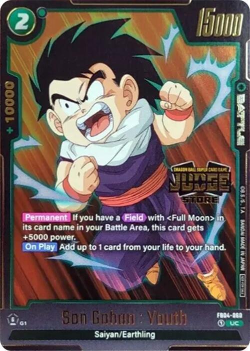 Son Gohan : Youth (Judge Pack 03) [Fusion World Tournament Cards] - for just $0.25! 