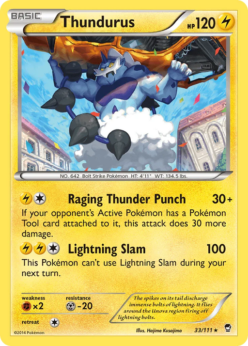 Thundurus (33/111) [XY: Furious Fists] - for just $0.15! 