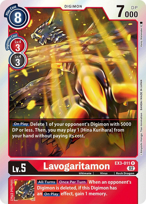 Lavogaritamon [EX3-011] [Draconic Roar] - Just $0.09! Shop now at Retro Gaming of Denver