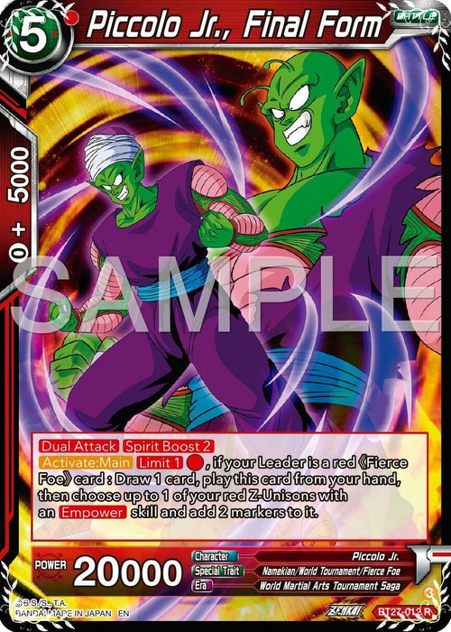 Piccolo Jr., Final Form (BT27-012) [History of Z] - for just $0.15! 