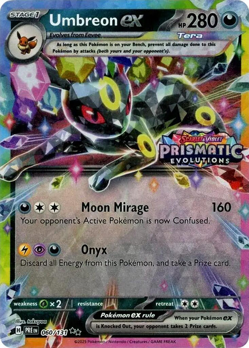 Umbreon ex (060/131) (Prismatic Evolutions Stamp) [Scarlet & Violet: Prismatic Evolutions] - for just $10.70! 
