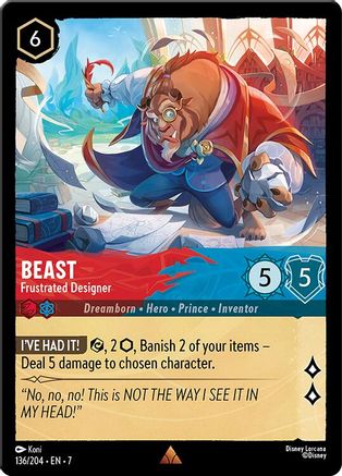 Beast - Frustrated Designer (136/204) - Archazias Island Cold Foil - for just $0.09! 