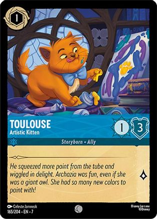 Toulouse - Artistic Kitten (165/204) - Archazias Island Cold Foil - for just $0.05! 